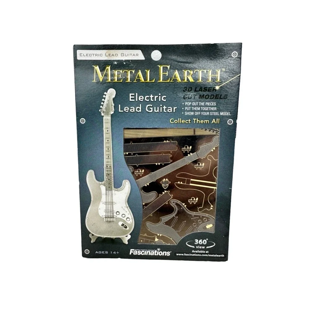 Metal‎ Earth Electric Lead Guitar 3D Metal Model 010749